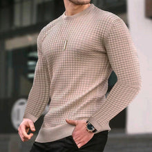 Laden Sie das Bild in den Galerie-Viewer, Schmales T-Shirt aus Baumwolle mit Waffelmuster