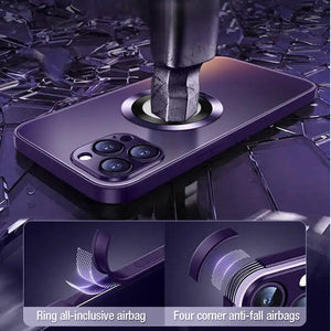 Magnetische iPhone-Hülle aus mattiertem Glas