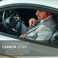 Laden Sie das Bild in den Galerie-Viewer, Schwarze Herren-Geldbörse aus Kohlefaser mit RFID-Blockierung