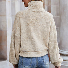Laden Sie das Bild in den Galerie-Viewer, Dickes Sweatshirt mit Stehkragen