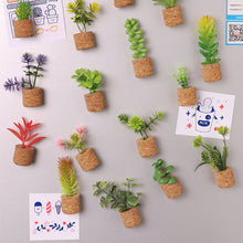Laden Sie das Bild in den Galerie-Viewer, Mini Dimensional Simulierte Sukkulente Auto Clip Kühlschrank Aufkleber