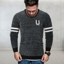 Laden Sie das Bild in den Galerie-Viewer, Herren gestreifter Briefpullover