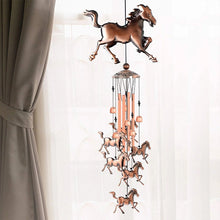Laden Sie das Bild in den Galerie-Viewer, Vintage Metall Messing Pferd Windspiele