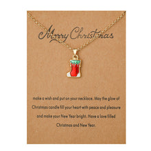 Laden Sie das Bild in den Galerie-Viewer, Legierungshalskette der Weihnachtsserie
