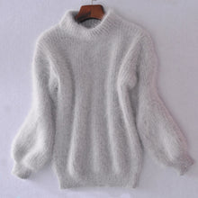 Laden Sie das Bild in den Galerie-Viewer, Lockerer Einfarbiger Strickpullover