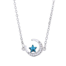 Laden Sie das Bild in den Galerie-Viewer, Stern- und Mondhalskette für Damen