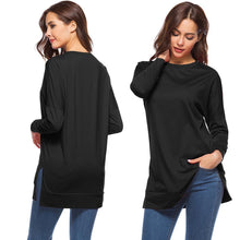 Laden Sie das Bild in den Galerie-Viewer, Lockeres Lässiges Langarm-T-Shirt Für Damen