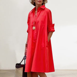 Locker geschnittenes Hemdkleid