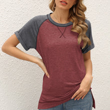 Laden Sie das Bild in den Galerie-Viewer, Lässiges lockeres kurzärmliges T-Shirt für Damen