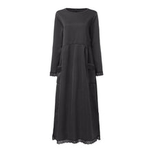 Laden Sie das Bild in den Galerie-Viewer, Spitzen-Fleece-Kleid