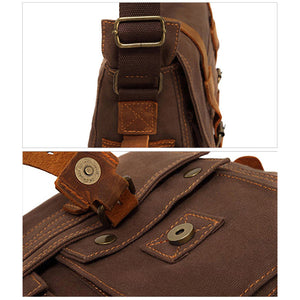 Mode Retro Segeltuch Herren Freizeittasche