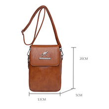 Laden Sie das Bild in den Galerie-Viewer, Neue modische doppellagige Umhängetasche aus weichem Leder