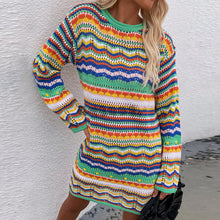 Laden Sie das Bild in den Galerie-Viewer, Regenbogen-Pullover Mit Streifen