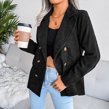 Laden Sie das Bild in den Galerie-Viewer, Herbst Damen-Blazer Aus Cord