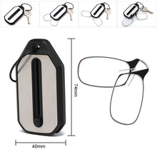 Laden Sie das Bild in den Galerie-Viewer, Tragbare Mini-Lesebrille mit beinlosem Nasenclip