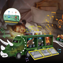 Laden Sie das Bild in den Galerie-Viewer, Kinder Dinosaurier Transport Spielzeug Lagerwagen