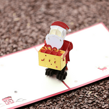 Laden Sie das Bild in den Galerie-Viewer, Kreative dreidimensionale Weihnachtsgrußkarte