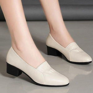 Rutschfeste Lederschuhe Mit Weicher Sohle Für Damen
