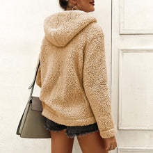 Laden Sie das Bild in den Galerie-Viewer, Plüsch-Hoodie mit Reißverschluss