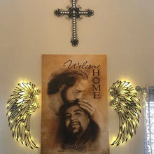 Laden Sie das Bild in den Galerie-Viewer, Eisen Engelsflügel Wandbehang