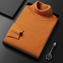 Laden Sie das Bild in den Galerie-Viewer, Einfarbiger Eleganter Rollkragenpullover für Herren