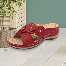 Laden Sie das Bild in den Galerie-Viewer, Sommer Einfarbige Blumensandalen
