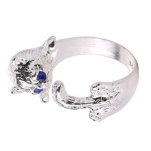 Laden Sie das Bild in den Galerie-Viewer, Süßer modischer blauäugiger Katzenring