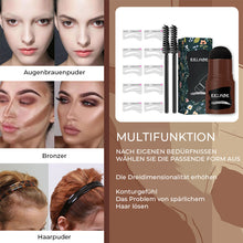Laden Sie das Bild in den Galerie-Viewer, Augenbrauenschablone &amp; Stempelset
