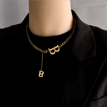 Laden Sie das Bild in den Galerie-Viewer, Modische Halskette Im Buchstaben Stil