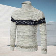 Laden Sie das Bild in den Galerie-Viewer, Modischer Einfacher Strickpullover mit Rautenmuster für Herren