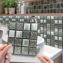 Laden Sie das Bild in den Galerie-Viewer, 3D-Mosaik Kristall Fliesenaufkleber, 10 Stück
