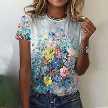 Laden Sie das Bild in den Galerie-Viewer, Sommer Schmetterlingsdruck T-Shirt