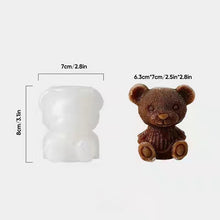 Laden Sie das Bild in den Galerie-Viewer, 3D Teddybär Eiswürfelbereiter