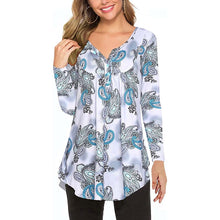 Laden Sie das Bild in den Galerie-Viewer, Bedrucktes Langärmliges T-Shirt für Damen