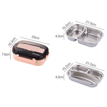 Laden Sie das Bild in den Galerie-Viewer, Isolierte Lunchbox aus Edelstahl