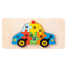 Laden Sie das Bild in den Galerie-Viewer, Pädagogisches 3D-Holzpuzzle für Kinder