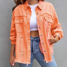 Laden Sie das Bild in den Galerie-Viewer, Locker geschnittene Jeansjacke