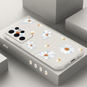 Gänseblümchen-Handyhülle aus Silikon für Samsung