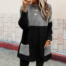 Laden Sie das Bild in den Galerie-Viewer, Pocket Veloursleder Sweatshirt