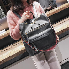 Laden Sie das Bild in den Galerie-Viewer, Vintage-Rucksack für Damen mit großem Fassungsvermögen
