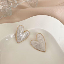 Laden Sie das Bild in den Galerie-Viewer, Damen Öltropfen Einfache Liebesohrringe