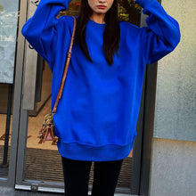 Laden Sie das Bild in den Galerie-Viewer, Lockerer Dicker Pullover mit Rundhalsausschnitt