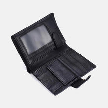 Laden Sie das Bild in den Galerie-Viewer, Lässige Herren Geldbörse aus PU-Leder mit Schnalle