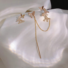 Laden Sie das Bild in den Galerie-Viewer, Ohrringe mit Schmetterlingen und Quasten