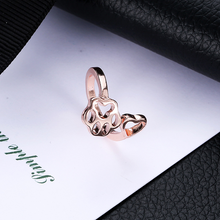 Laden Sie das Bild in den Galerie-Viewer, Einfacher kreativer hohler offener Ring mit Hundepfote