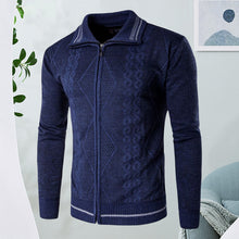 Laden Sie das Bild in den Galerie-Viewer, Lässiger Pullover mit Revers und Reißverschluss