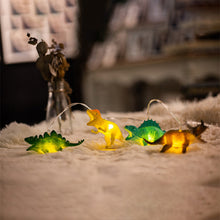 Laden Sie das Bild in den Galerie-Viewer, LED Emaille Dinosaurier Kinderzimmer Dekorative Lichterkette