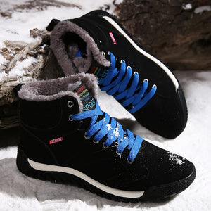 Herren Winterschuhe Warm Gefüttert Schneestiefel