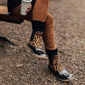 Regenfeste Stiefeletten mit runder Zehenpartie für Damen