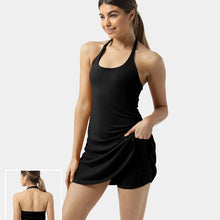 Laden Sie das Bild in den Galerie-Viewer, Ärmelloses Sport Tenniskleid Für Damen